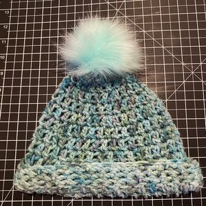 Crochet Hat with Pom Pom (3-5yo)